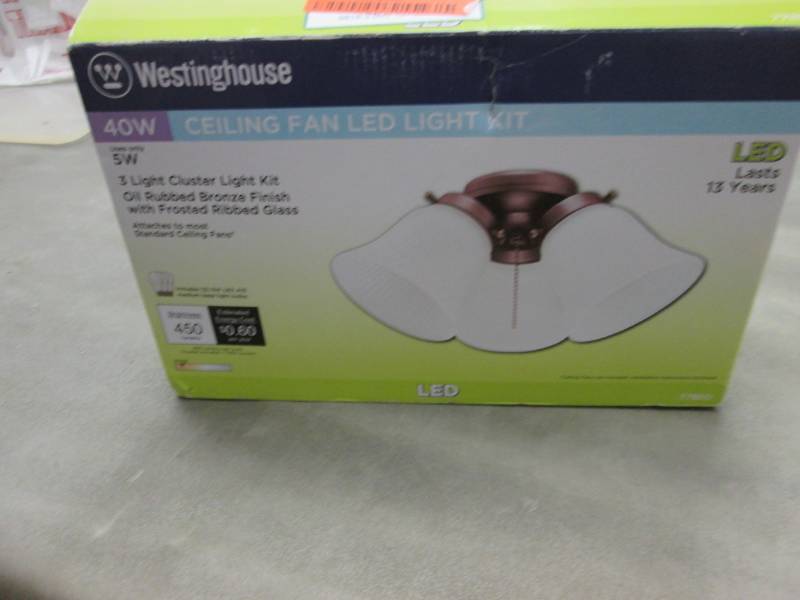 lot 25 image: Westinghouse 3-Light LED Cluster Ce...