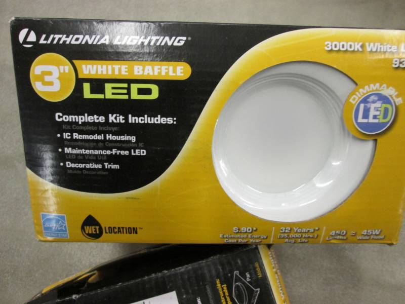 lot 45 image: Lot of 2 Lithonia Lighting 3 in. Ma...