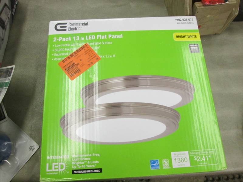lot 53 image: Commercial Electric 24-Watt Brushed...