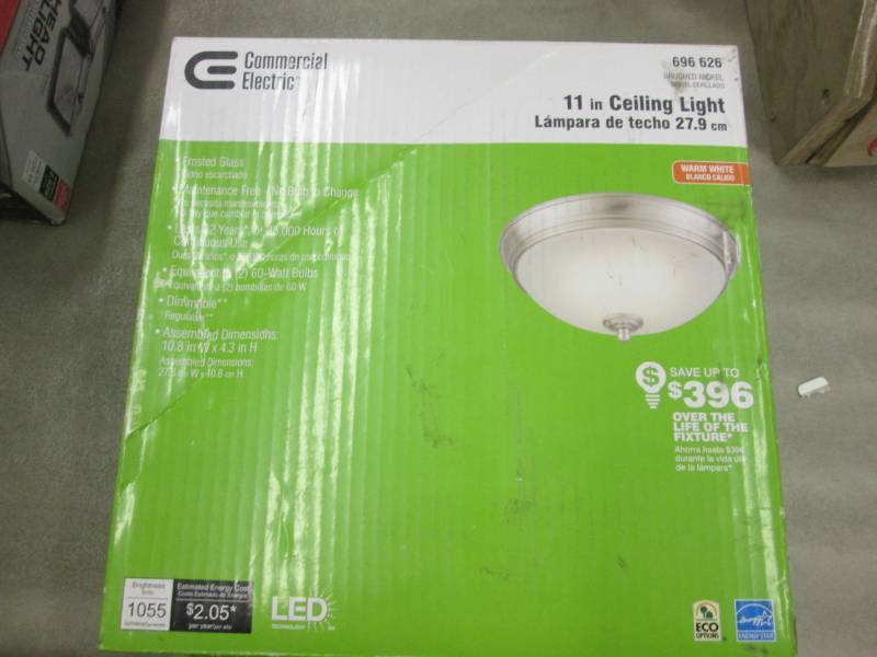 lot 60 image: Commercial Electric 11 in. 60-Watt ...