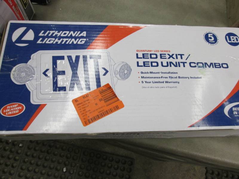 lot 73 image: Lithonia Lighting 2-Light Plastic L...