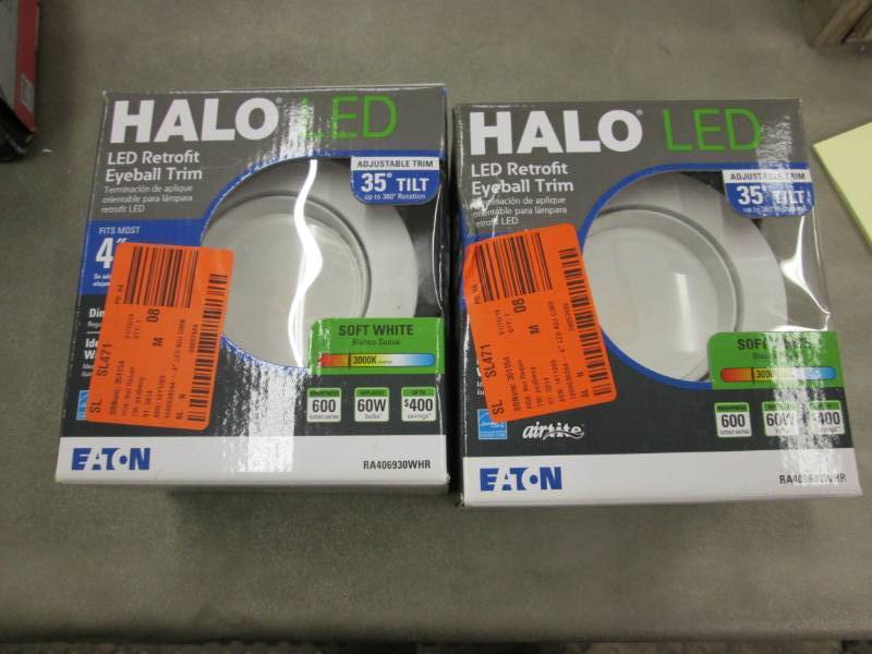 lot 81 image: Lot of 2 RA 4 in. White Integrated ...