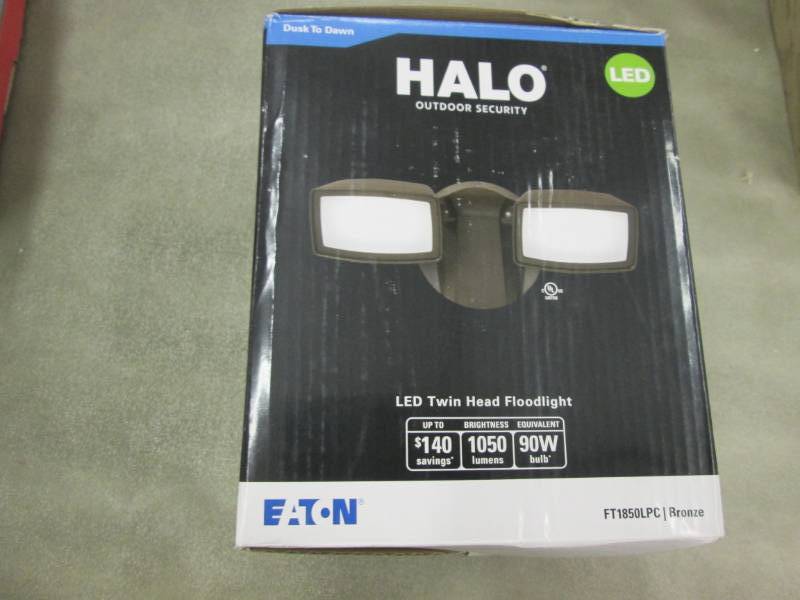 lot 100 image: Halo Bronze Outdoor Integrated LED ...