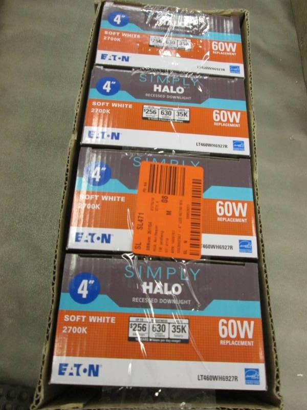 lot 113 image: Lot of 4 Halo LT 4 in. White Integr...