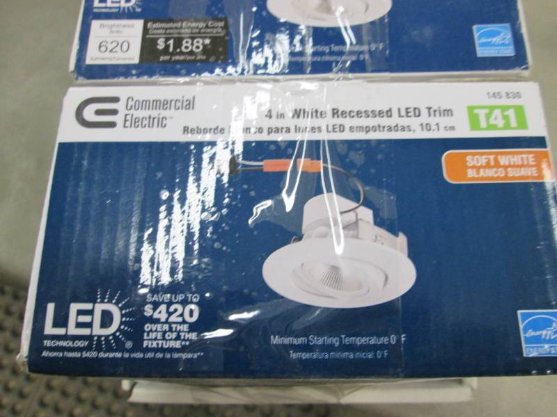 lot 114 image: Lot of 4 Commercial Electric 4 in. ...