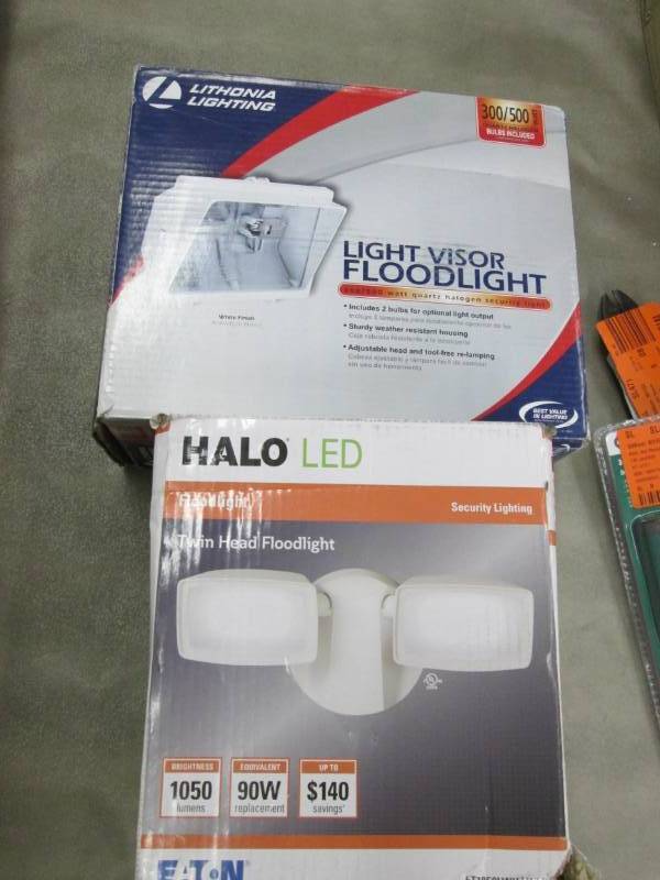 lot 122 image: Lot of 2 Flood Lights...