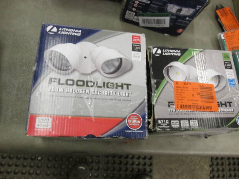 lot 123 image: Lot of 2 Flood Lights...