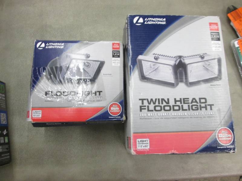 lot 124 image: Lot of 2 Flood Lights...