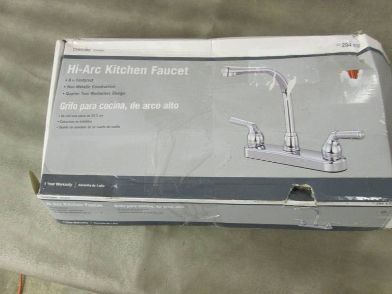 lot 145 image: Non-Metallic 2-Handle High-Arc Kitc...
