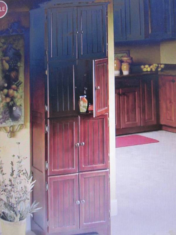 lot 385 image: 8 Door Wall Cabinet open box Retail...
