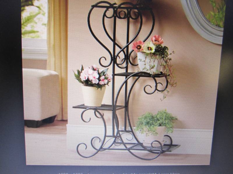lot 391 image: Scroll Heart Plant Stand open box R...