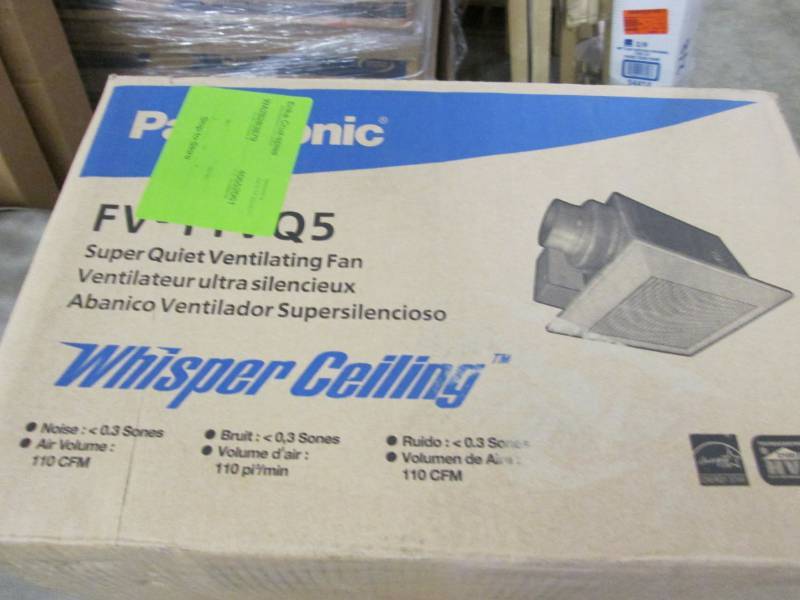 lot 174 image: Panasonic WhisperCeiling 110 CFM Ce...