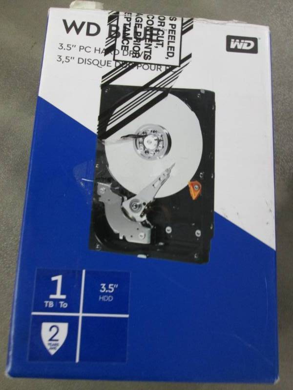 lot 218 image: WDBlue Internal Hard Drive 1 TB...