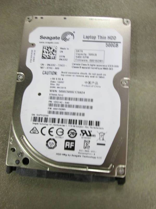 lot 246 image: Seagate Laptop Thin ST500LT012 500G...