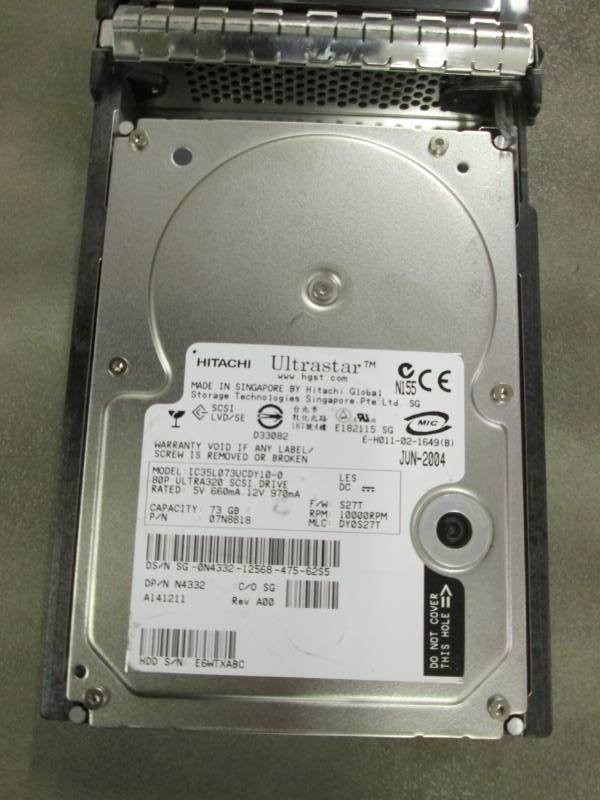 lot 249 image: IC35L073UCDY10-0 Hitachi Ultrastar ...