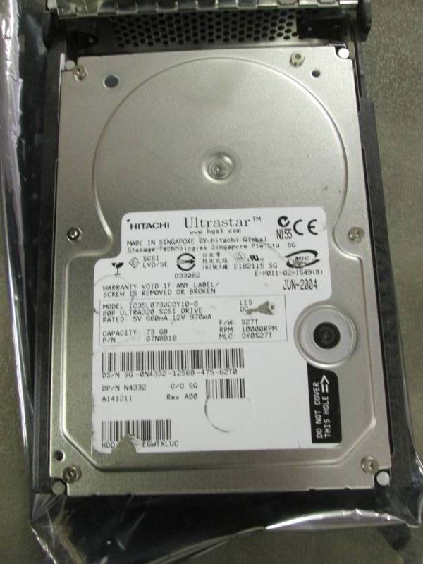lot 252 image: IC35L073UCDY10-0 Hitachi Ultrastar ...