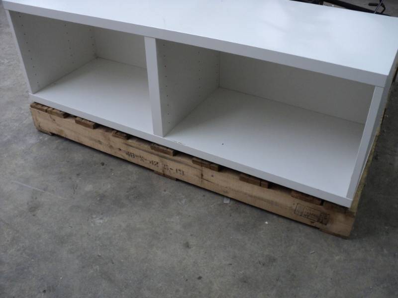 lot 11 image: White Wall Shelf Unit 47 x 16 x 15...