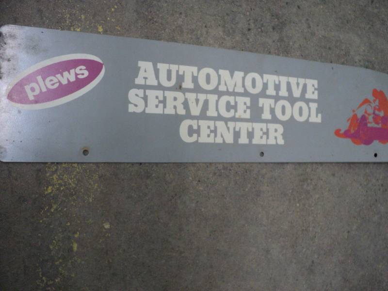 lot 23 image: Metal Sign 30 x 7...