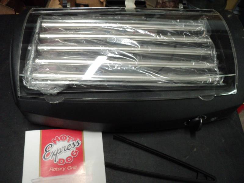 lot 32 image: Express Hot Dog Rotary Grill and a ...