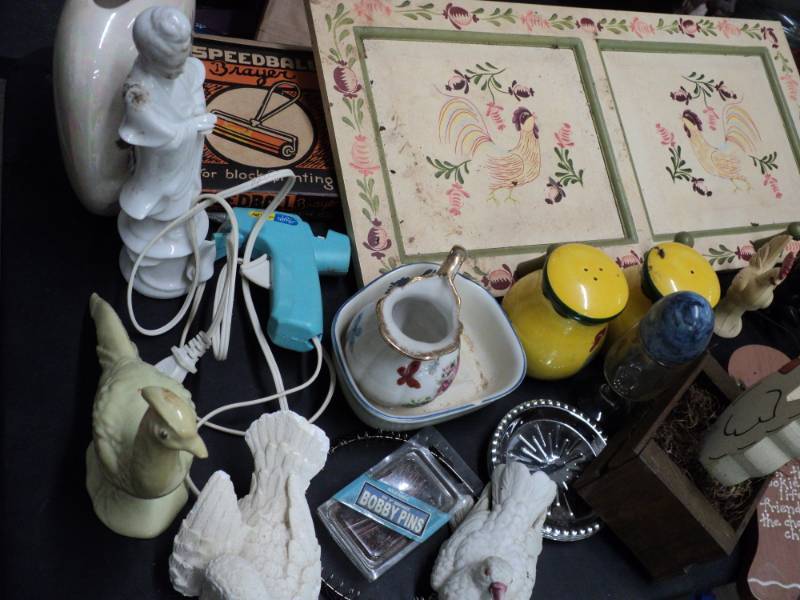 lot 33 image: Vintage Hamper Full of Misc. Vintag...