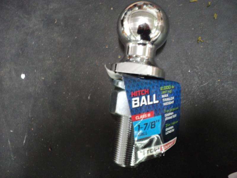 lot 42 image: 1 78 Hitch Ball- New...