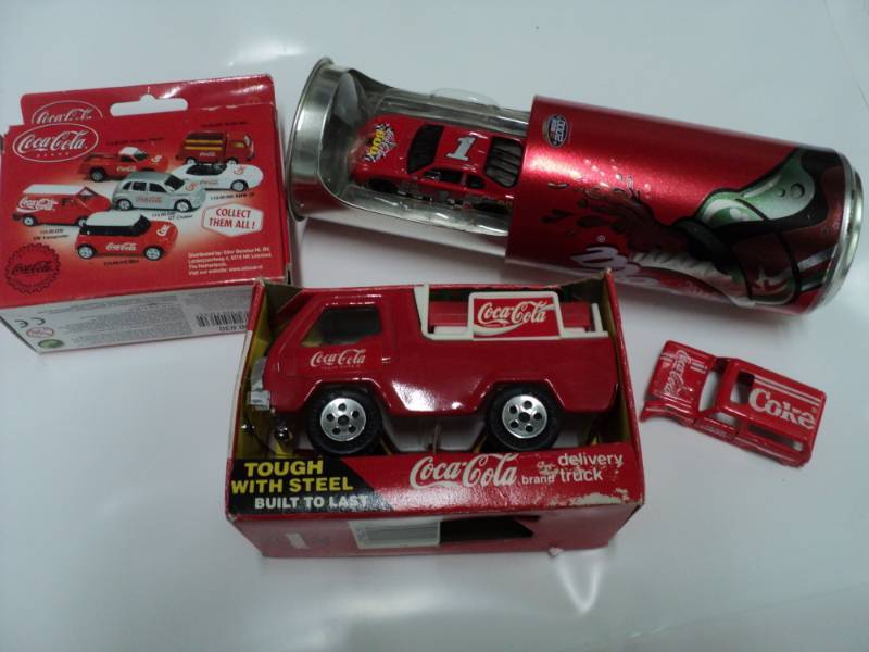 lot 55 image: 4 Coca Cola Cars and Trucks...