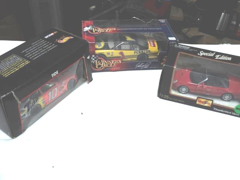 lot 128 image: 3 Metal Cars in Original Boxes...