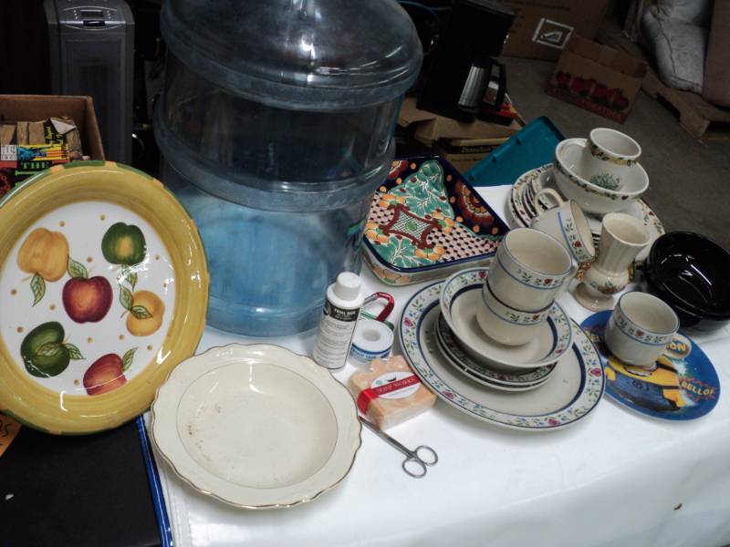 lot 130 image: Water Jug and Misc Dishes see all ...