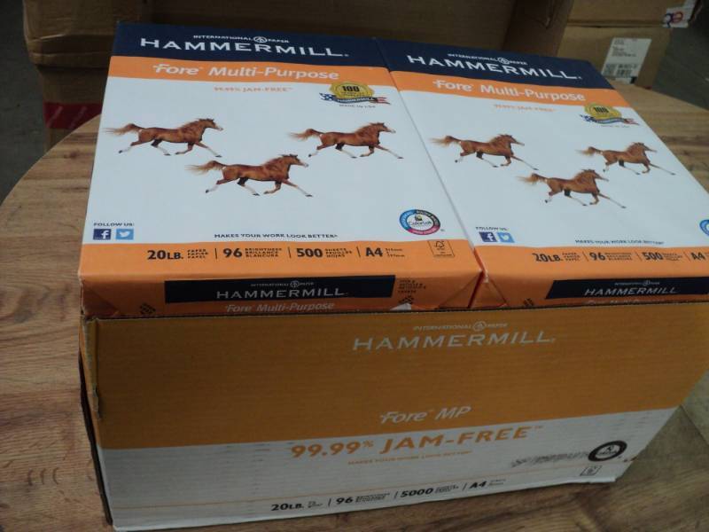 lot 174 image: Box of 5000 - 8 x 11 Hammermill Cop...