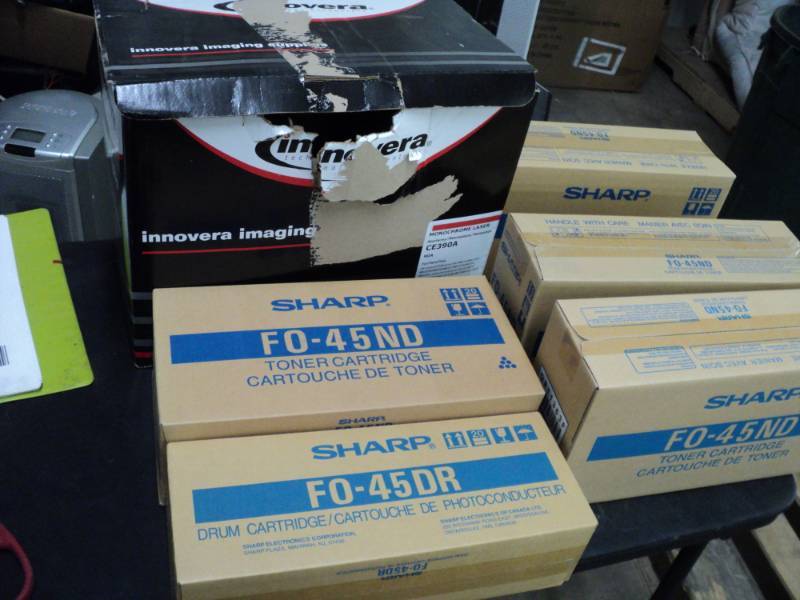 lot 190 image: 5 Sharp  FO -45 ND Toner Cartridges...