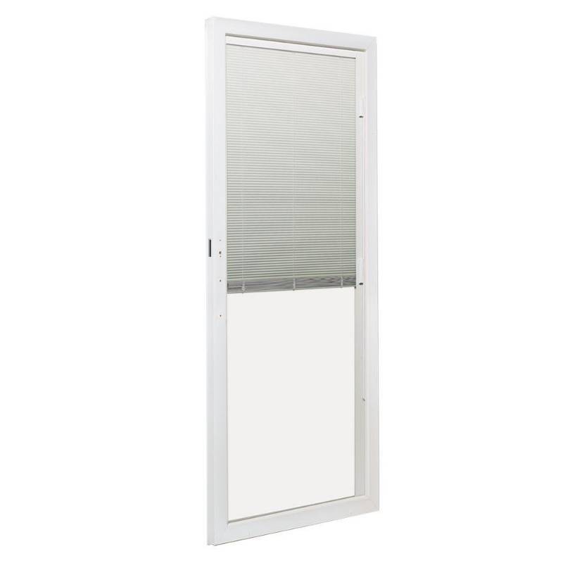 lot 61 image: Andersen 36 in. x 80 in. 200 Series Perma-Shield Sliding White Right-Hand Moving Panel Patio Door with Blinds, 9139503