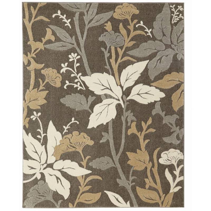 lot 103 image: Home Decorators Collection Blooming Flowers Gray 5 ft. x 7 ft. Area Rug, 25465