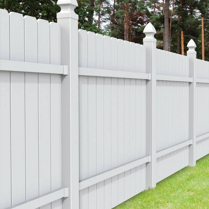 lot 115 image: 11 Veranda 4 in. x 4 in White Vinyl Gothic Fence Post Caps, 73010718