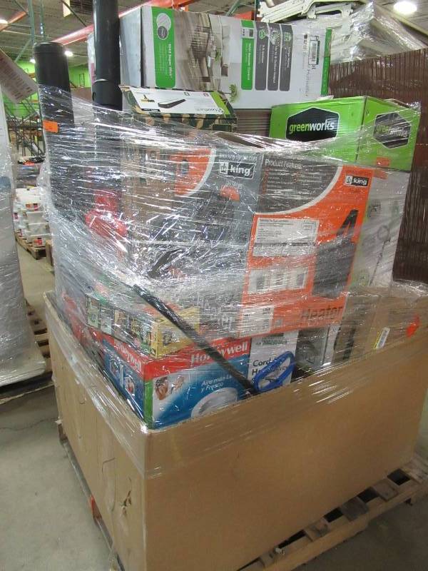 lot 97 image: WHOLESALE MIXED PALLET OF RETURNS - TOOLS AND HOUSEWARES
