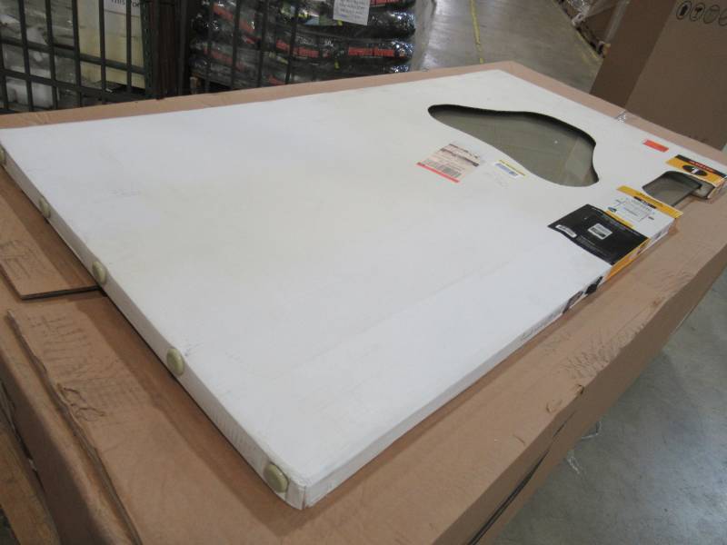 lot 107 image: Delta 60 in. Sliding Bathtub Door Glass Panels in Clear (1-Pair), SDGT060-CL-R