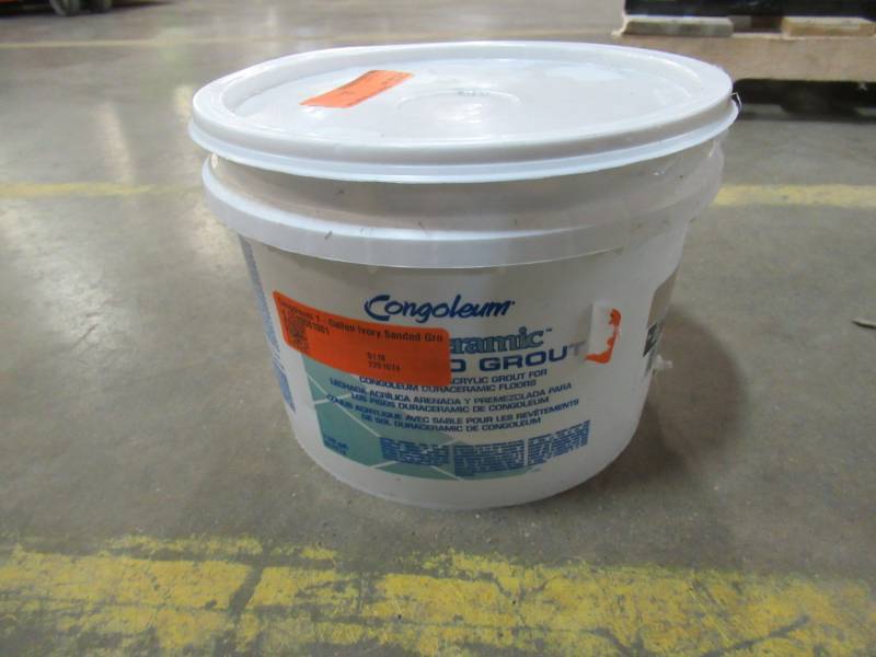 lot 118 image: Congoleum 1-Gallon Ivory Sanded Grout DG39081001