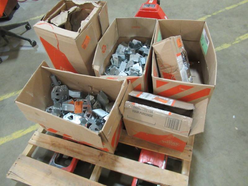 lot 153 image: Pallet of 18 Gauge Galvanized Joist Fasteners - Keep Your Joints Straight And Strong