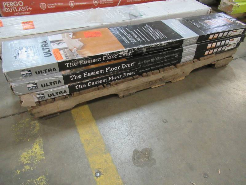 lot 166 image: Allure Ultra 7.5 in. x 47.6 in. Red Mahogany Luxury Vinyl Plank Flooring Model 63582.0 (19.8 sq. ft.  case) - 3 Cases
