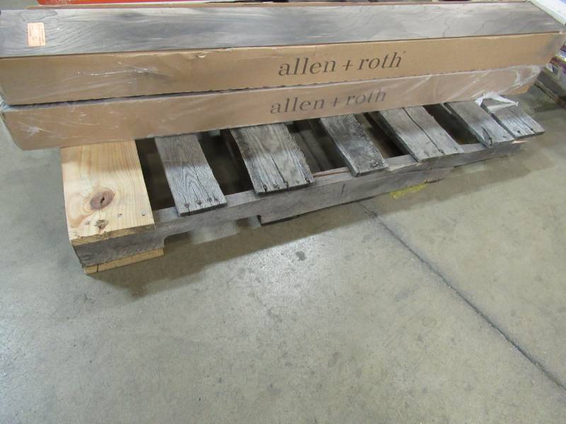 lot 187 image: allen  roth Morganfield Hackberry 6.18-in W x 4.23-ft L Embossed Wood Plank Laminate Flooring, L501 - 2 Cases