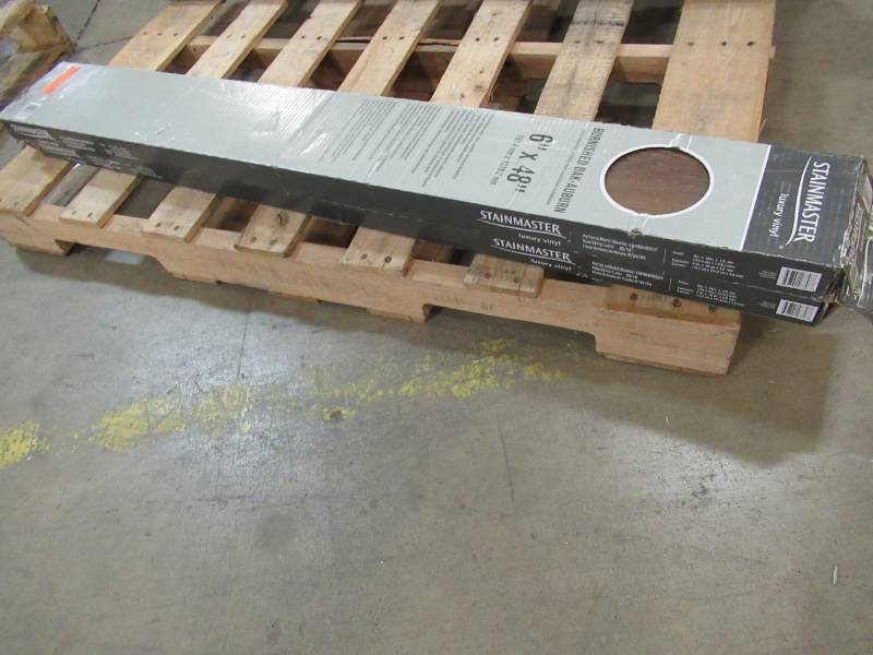 lot 200 image: STAINMASTER 10-Piece 5.74-in x 47.74-in Burnished Oak- Auburn Luxury Locking Vinyl Plank Flooring LWD6848CCF - 2 Cases