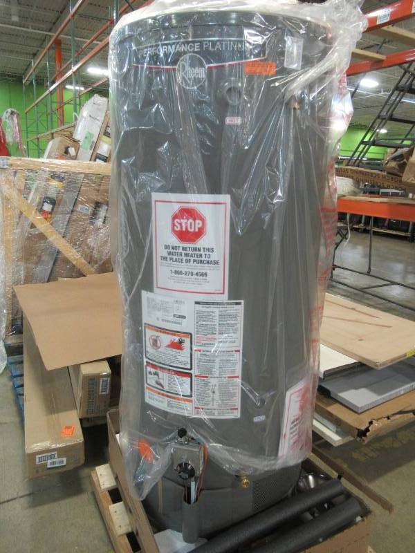 lot 27 image: Rheem Performance Platinum 75 Gal. Tall 12 Year 76,000 BTU Natural Gas Tank Water Heater - NEW