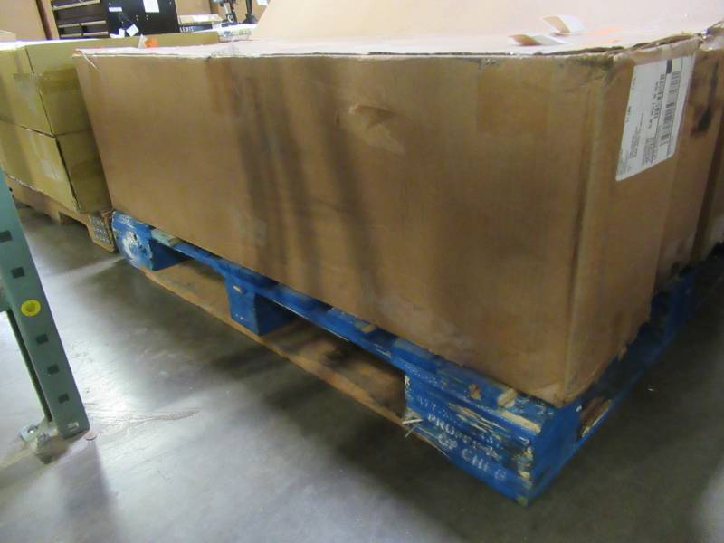 lot 144 image: Frame It All Two Inch Series 4 ft. x 4 ft. x 11 in. Classic Sienna Composite Raised Garden Bed Kit, 300001084