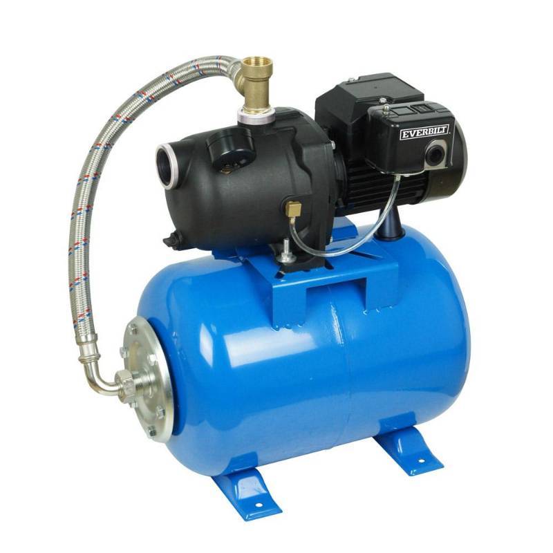 lot 19 image: Everbilt 12 HP Shallow Well Jet Pump with 6 Gal. Tank - Slightly USED, AUTOJ100A3