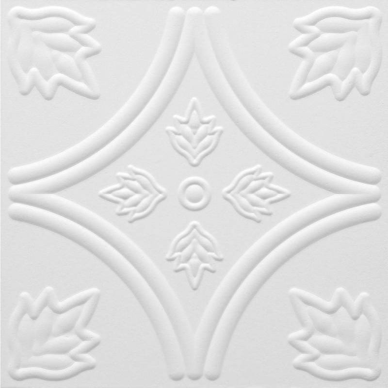 lot 213 image: 2 Cases of Armstrong Ceilings 12-in X 12-in TinLook Circles 40-Pack White Faux Tin Surface-Mount Acoustic Tile Ceiling Tiles 1244A - New in Box