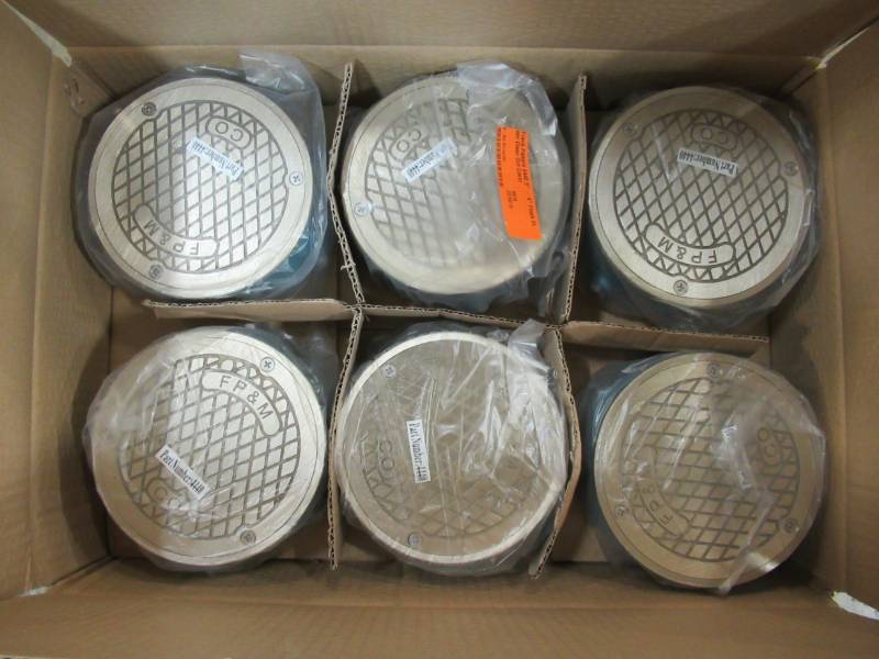 lot 219 image: Frank Pattern 4440 3 - 4 Flush Floor Clean Out Cover, 4440 - Case of 6 - New.