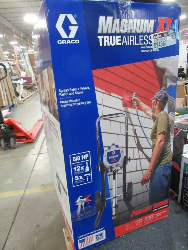 lot 4 image: Graco Magnum X7 Airless Paint Sprayer, 262805 - USED