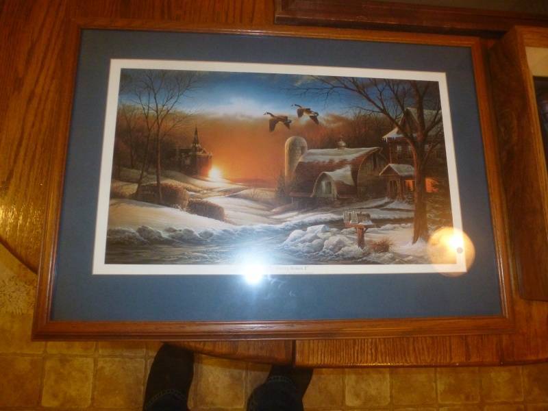 lot 83 image: Print #29 Terry Redlin, Duck Clock