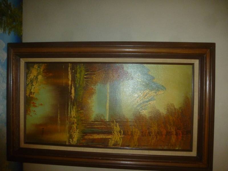 lot 92 image: Oil Paintings # 38 Mountain Scene