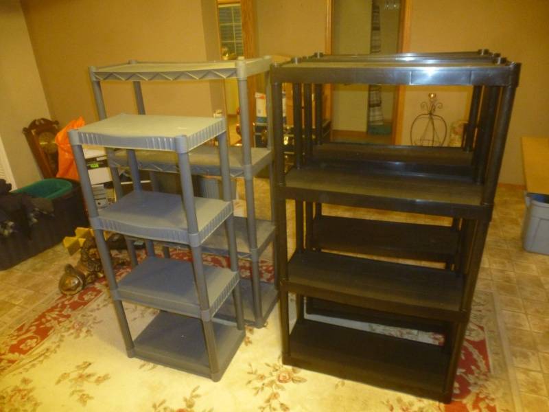 lot 97 image: Item # 42 Plastic Shelves