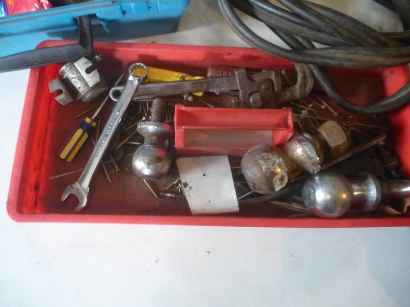 lot 168 image: Item # 112 Assorted Tools Blue Box